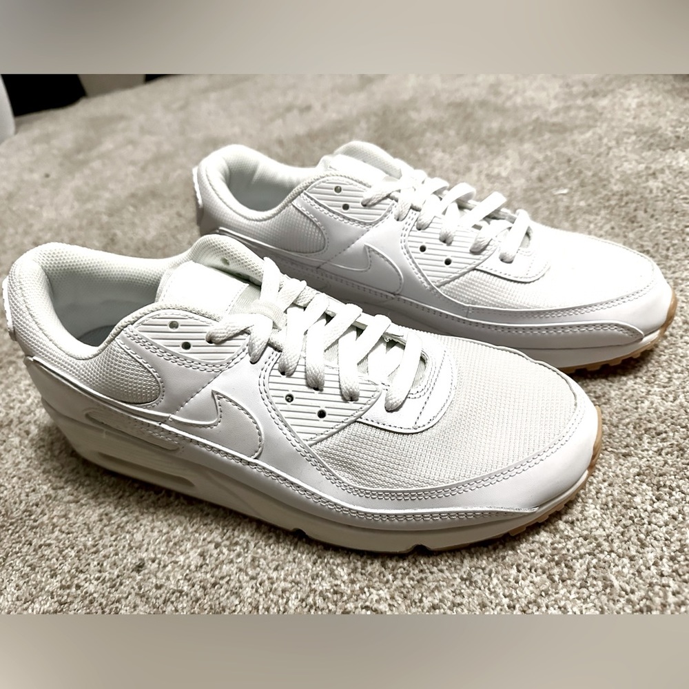Mens Nike Air Max 90 Size 13 White/Gum